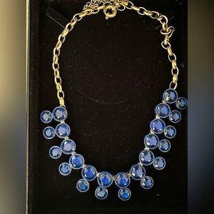 J Crew Double Brûlée Blue Necklace in Excellent Condition